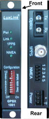 Click for larger image of GPS NEMA-0183 & 1PPS Fiber unit